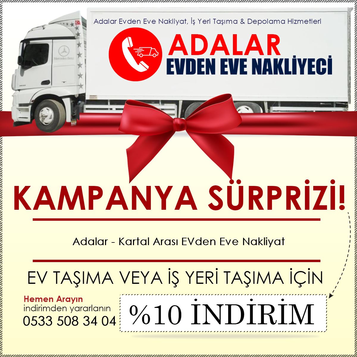 Adalar - Kartal Arası EVden Eve Nakliyat